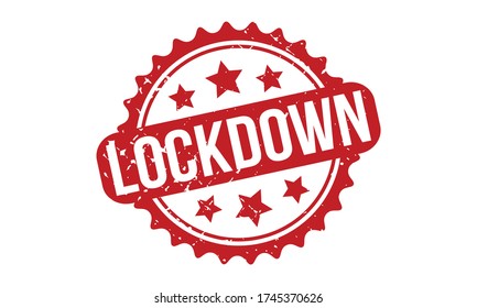 Lockdown Rubber Stamp. Red Lockdown Rubber Grunge Stamp Seal Vector Illustration - Vector - Shutterstock ID 1745370626