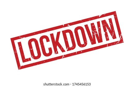 Sello de goma de bloqueo. Ilustración del vector de sellos de goma de goma de bloqueo rojo - Vector