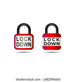 Ilustración del signo de bloqueo aislada en fondo blanco. Icono de candado rojo. Concepto del logotipo de seguridad. Elemento de diseño de protección. Bloquear plantilla de logotipo. 