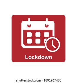 Lockdown signs vector, lockdown icon vector, lockdown symbols vector.