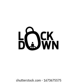 Lockdown text, infographics. Global pandemic health warning concept. novel coronavirus (2019-nCoV), covid-19, vector, logo, symbol & Background. Lockdown logo, Lockdown emergency during a hazard.