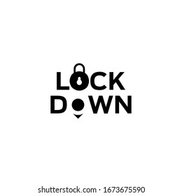 Lockdown text, infographics. Global pandemic health warning concept. novel coronavirus (2019-nCoV), covid-19, vector, logo, symbol & Background. Lockdown logo, Lockdown emergency during a hazard.