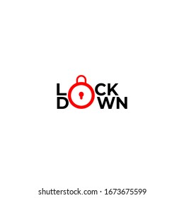 Lockdown text, infographics. Global pandemic health warning concept. novel coronavirus (2019-nCoV), covid-19, vector, logo, symbol & Background. Lockdown logo, Lockdown emergency during a hazard.