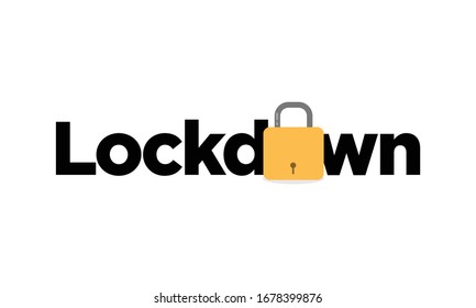 Lockdown Typography with Flat Lock