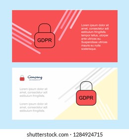 Locked abstract corporate business banner template, horizontal advertising business banner.