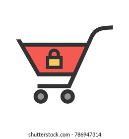 Locked Cart Icon