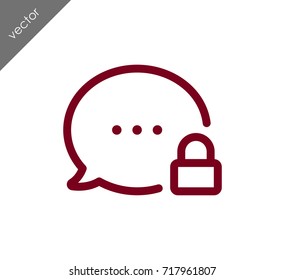 Locked chat icon