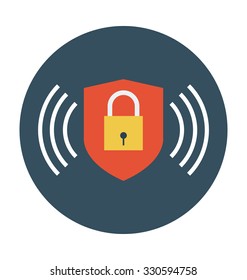 
Locked Colored Vector Illustration
