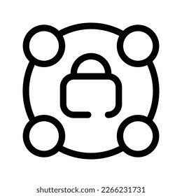 Locked Content Icon Vector Symbol Design Illustration
