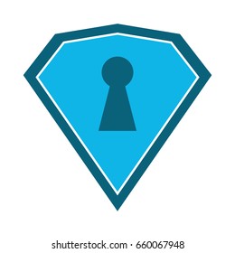Locked diamond lock