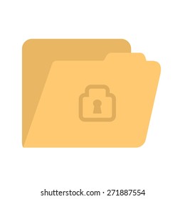 Locked file, folder, confidential icon vector image. Can also be used for banking, finance, business. Suitable for web apps, mobile apps and print media.