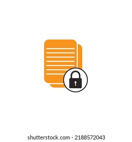 locked file icon vector illustration symbol design.