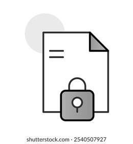 Archivo bloqueado PNG transparente: seguridad de archivos, protección de datos, cifrado