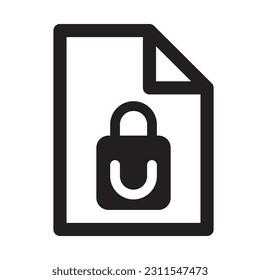 Locked-Datei, Vektorgrafik, Symbol und Grafikdesign