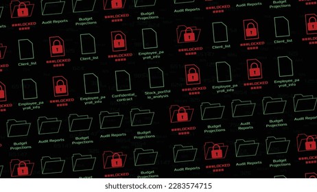 Locked folder interface wallpaper. Vector background.