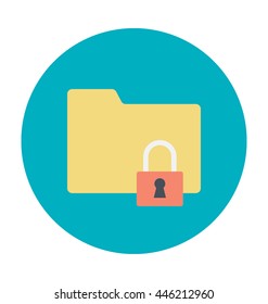 Locked Folder Vector Icon