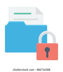 
 Locked Folder Vector Icon
