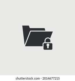 locked folder vector icon security encryption archive