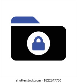 Locked folder Vectors Icon Illustration