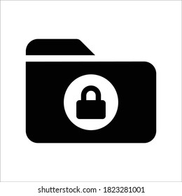 Locked folder Vectors Icon Illustration