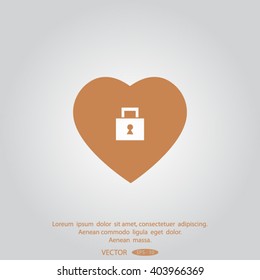 Locked heart icon.