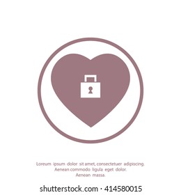 Locked heart icon.