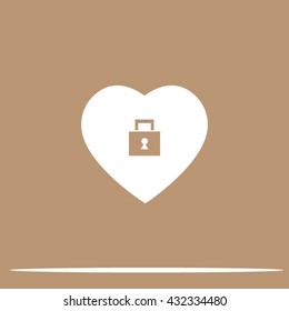 Locked heart icon.