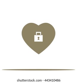 Locked heart icon.