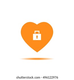 Locked heart icon.