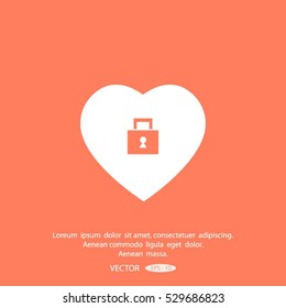 Locked heart icon.
