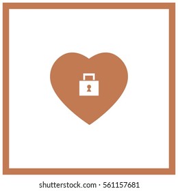 Locked heart icon.