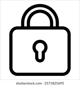 Locked Icon Element For Design