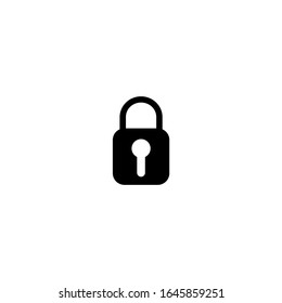 icono bloqueado. icono de candado.icono de seguridad. llano, simple, negro.