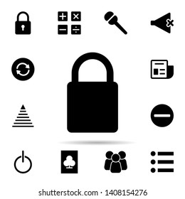locked icon. Universal set of web for website design and development, app development