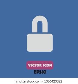 locked icon, locked vector. eps10