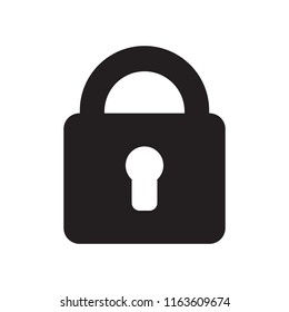 Locked icon vector illustration. Free royalty images.