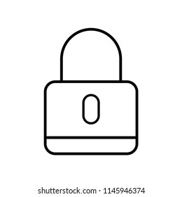 Locked icon vector icon. Simple element illustration. Locked symbol design. Can be used for web and mobile.