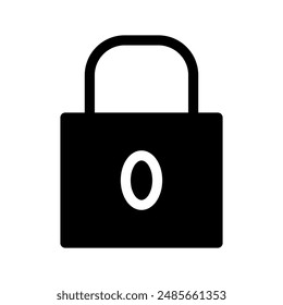 Locked Icon Vector Symbol Design Illustration