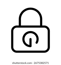 Ilustração de design de símbolo de vetor de ícone bloqueado