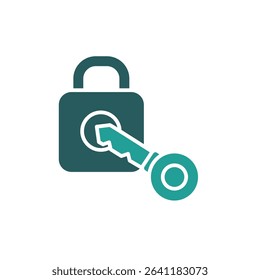 locked icon. vector.Editable stroke.linear style sign for use web design,logo.Symbol illustration.