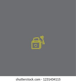 Locked illustration icon