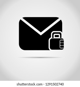 locked letter icon simple 9
