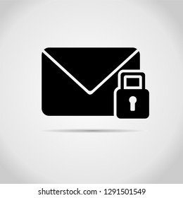 locked letter icon simple vector 7
