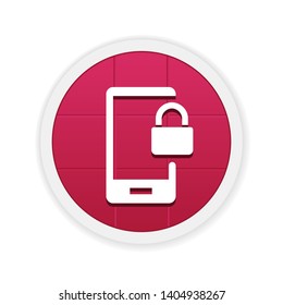 Locked Mobile - Vector App Icon