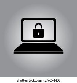 Locked notebook vector icon