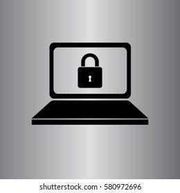 Locked notebook vector icon