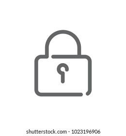 locked outline icon
