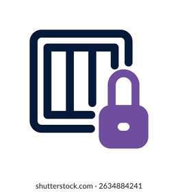 locked package duotone icon. Sleek and modern vector icon for websites, mobile apps, marketing materials, and corporate design. Fully scalable and ready to use.