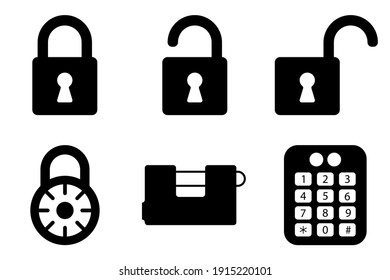 locked padlock icon. One of simple collection icons for websites, web design, mobile app