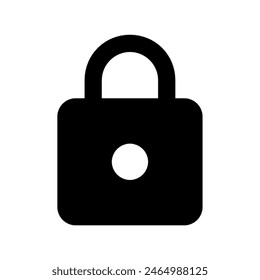 Locked padlock icon vector design in eps 10
